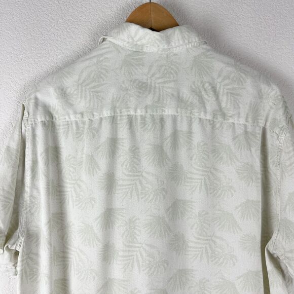 Nat Nast Luxury Originals Hawaiian Silk Blend Shirt Mens Large Green Tropical - Picture 12 of 14